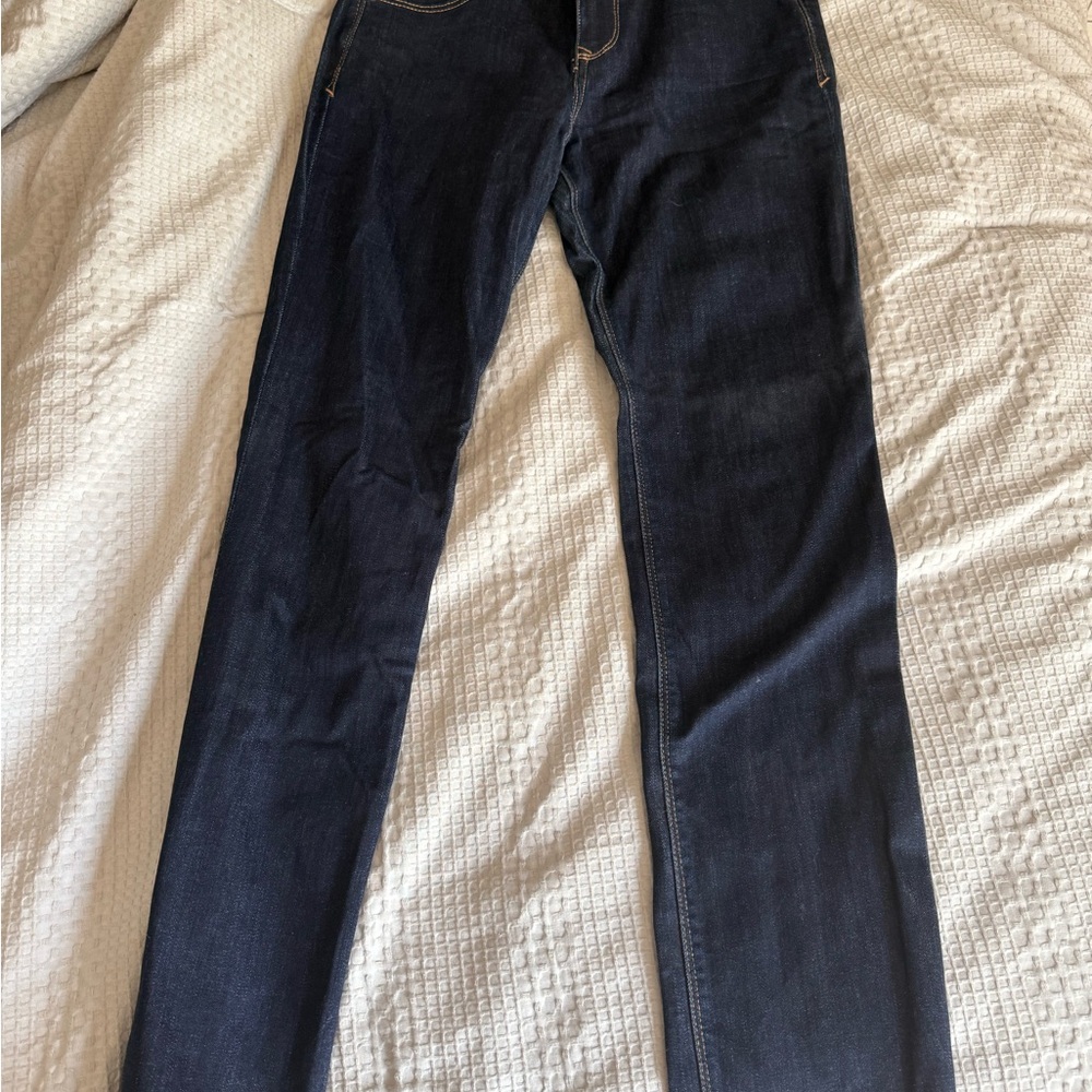 Express Women's Skinny Jeans - Dark Blue